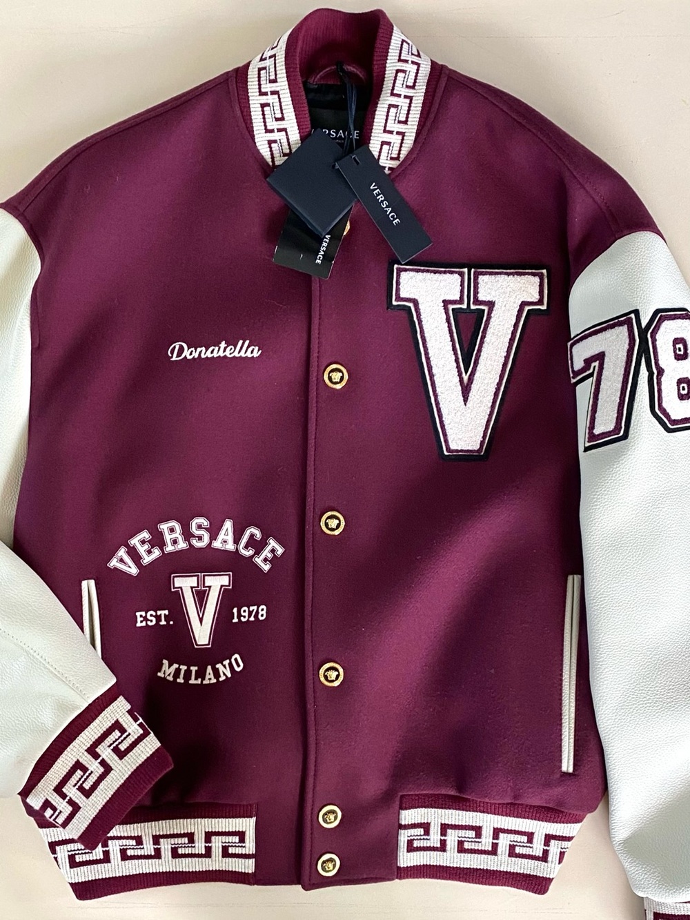 VERSACE - Donatella Men’s Varsity Letterman Jacket
